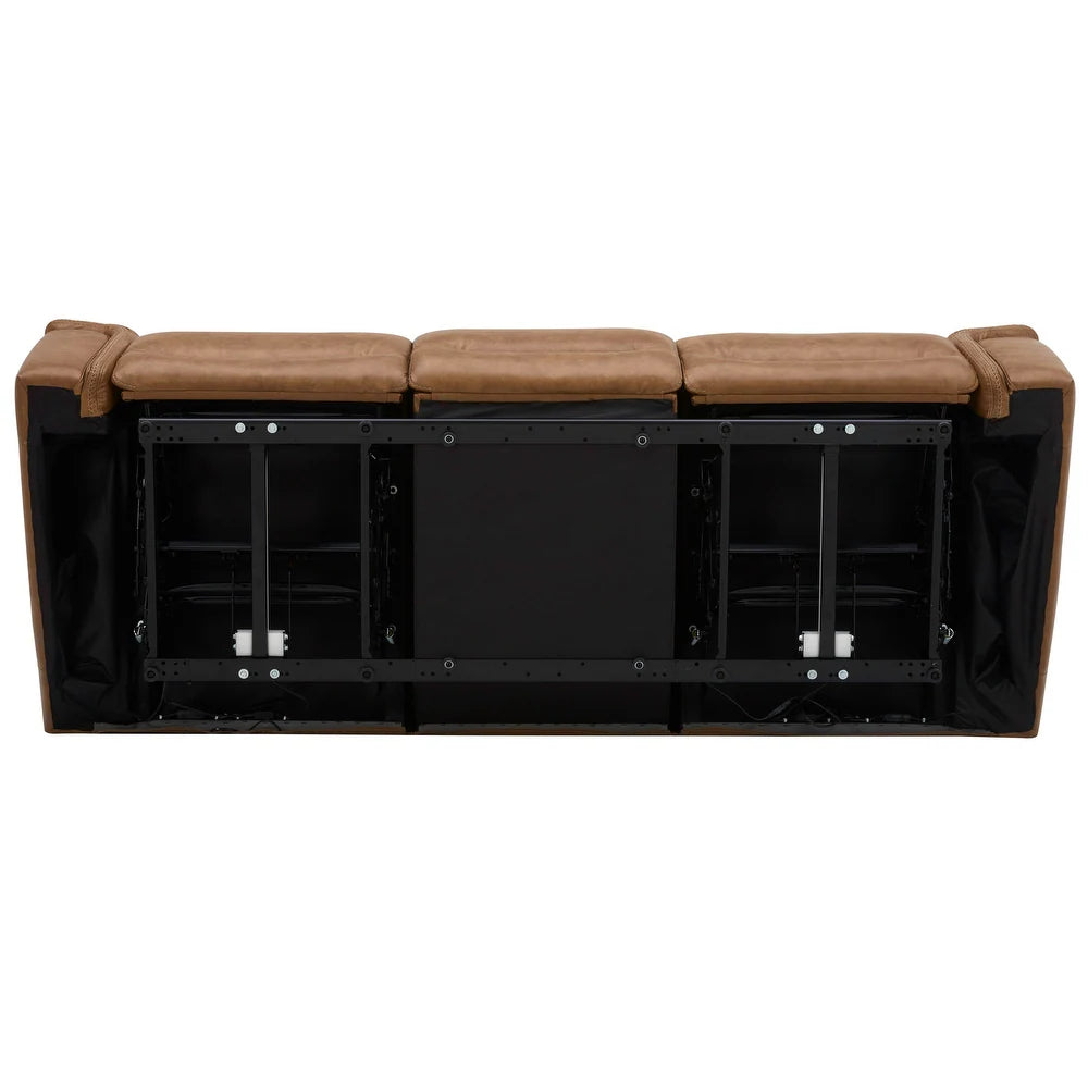 Cooper Camel Leather Power Reclining Sofa & Loveseat