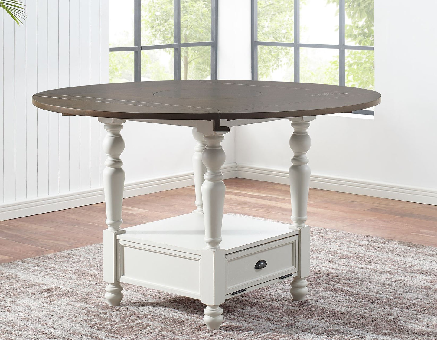 Joanna 5pc Drop-leaf Counter Set (Counter Table & Counter Chairs)