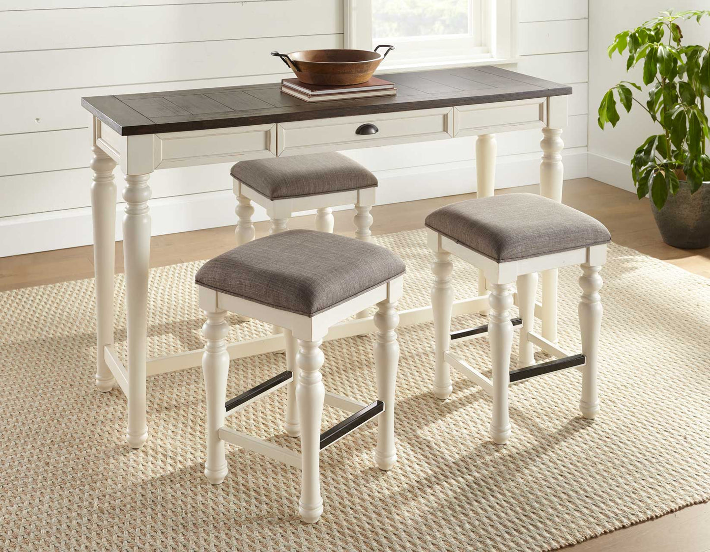 Joanna Sofa Bar Set (Sofa Bar & 3 Counter Stools)