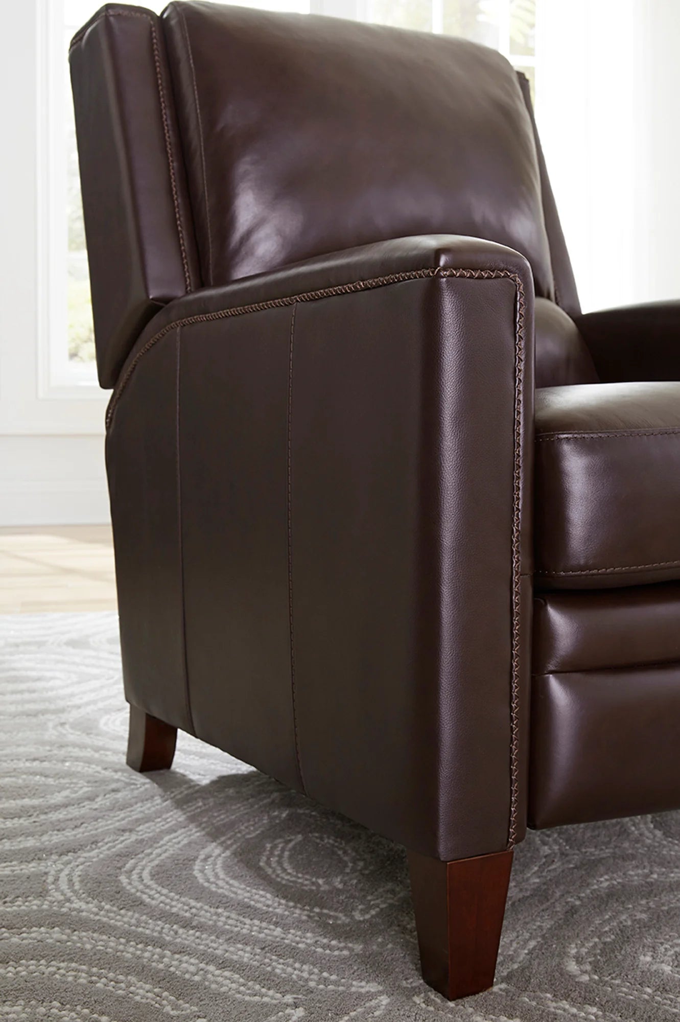 CONNOR - ESPRESSO Manual Pushback High Leg Recliner