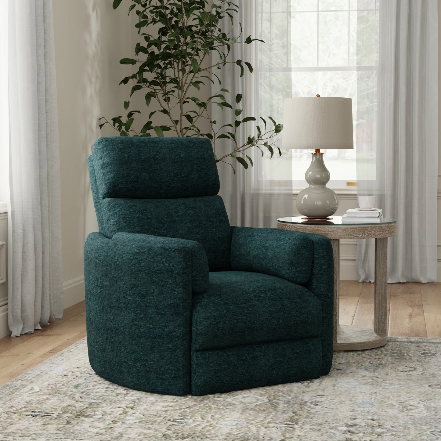 Radius Peacock Power Swivel Recliner