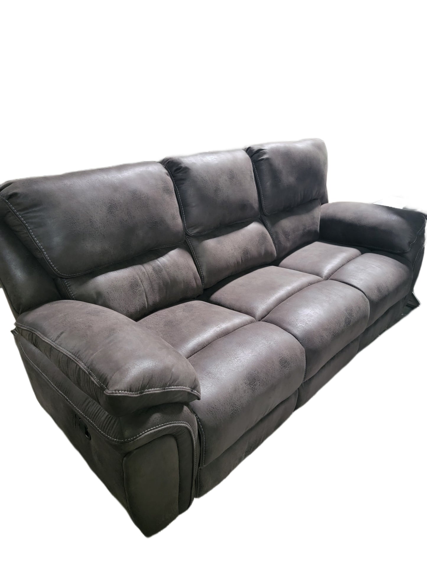 Charcoal Reclining Sofa & Loveseat