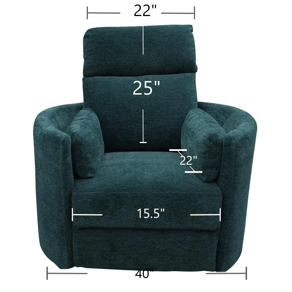 Radius Peacock Power Swivel Recliner