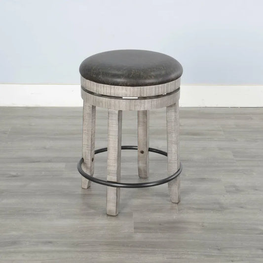 Alpine Gray 24"H or 30"H Swivel Stool Cushion Seat