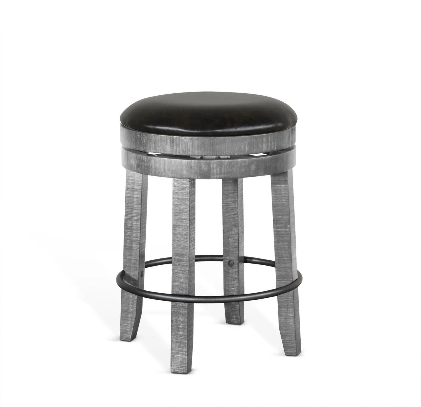 Alpine Gray 24"H or 30"H Swivel Stool Cushion Seat