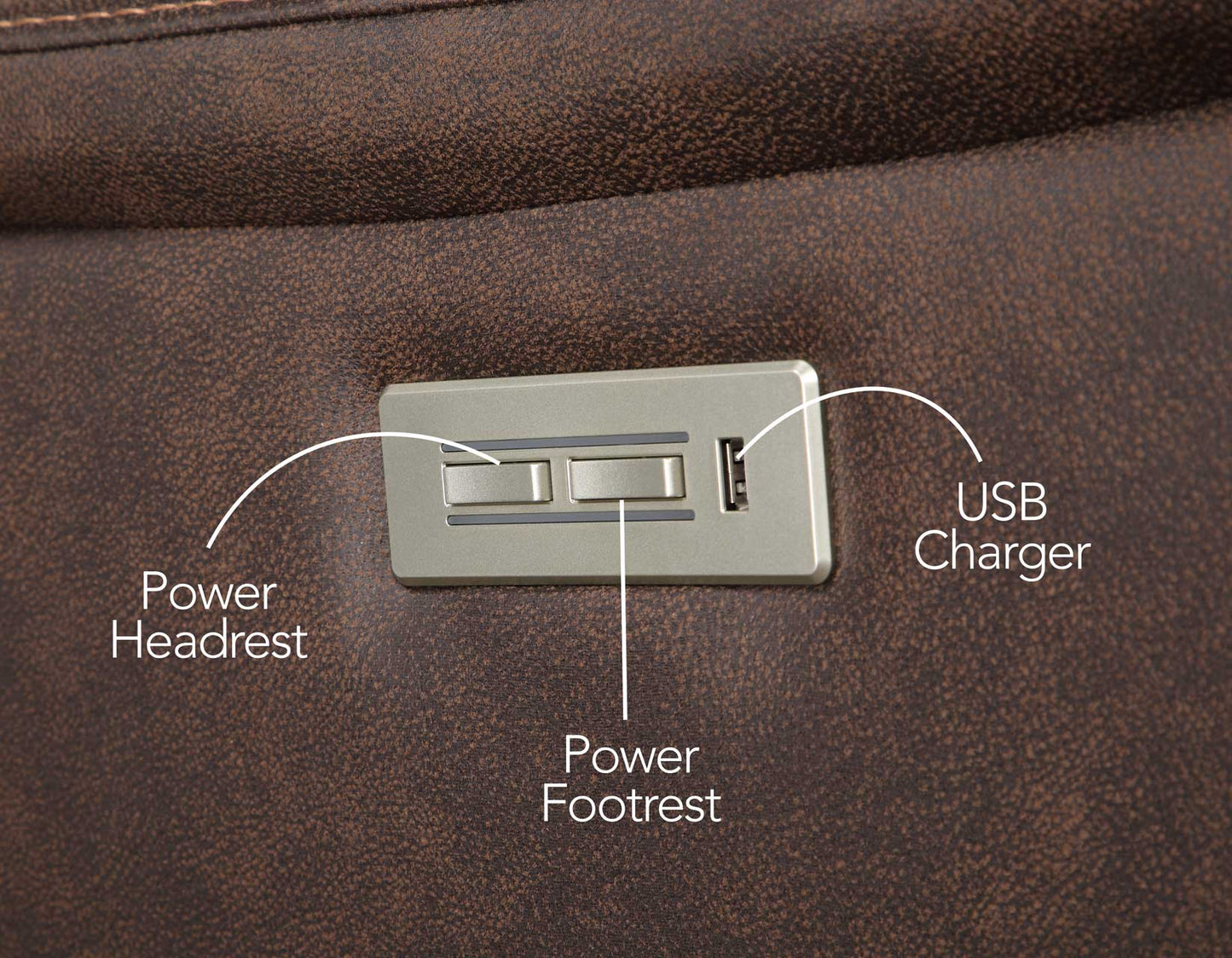 Valencia Dual-Power Walnut Reclining Sofa & Loveseat