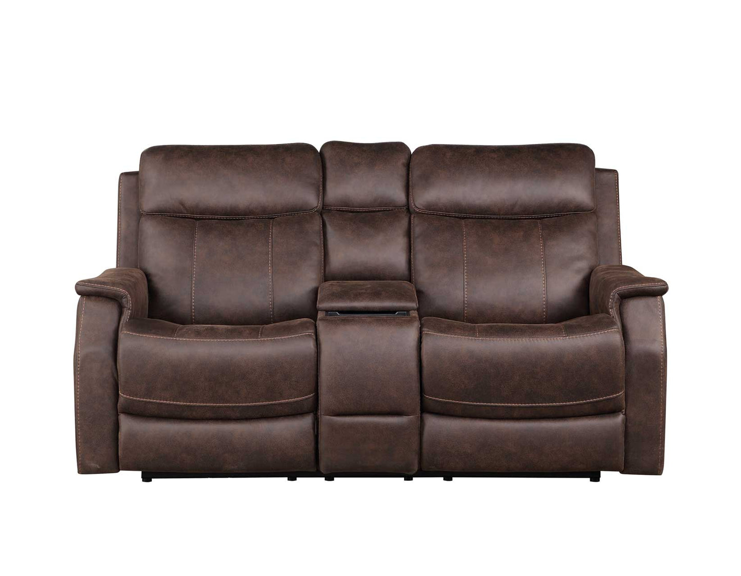 Valencia Dual-Power Walnut Reclining Sofa & Loveseat