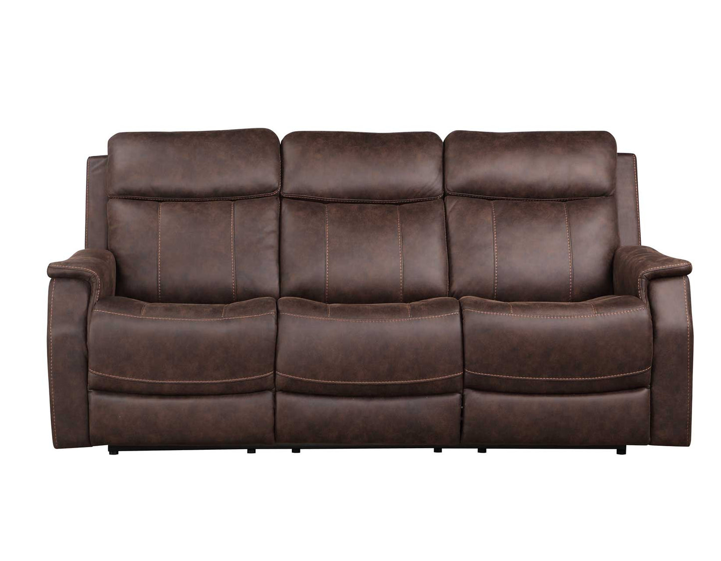 Valencia Dual-Power Walnut Reclining Sofa & Loveseat