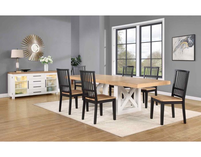 Magnolia 7-Piece 72-108-inch Dining Set (Table & 6 Side Chairs)