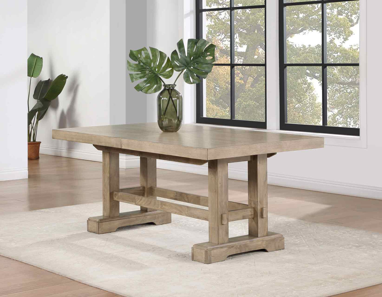 Napa 72-108-inch Dining Table & Side Chairs