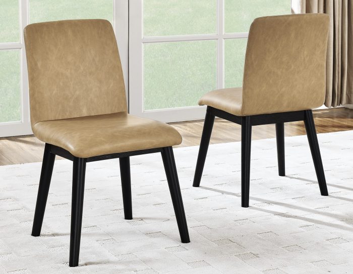 Vida 6-Piece White Marble Dining Table-Chairs & Server