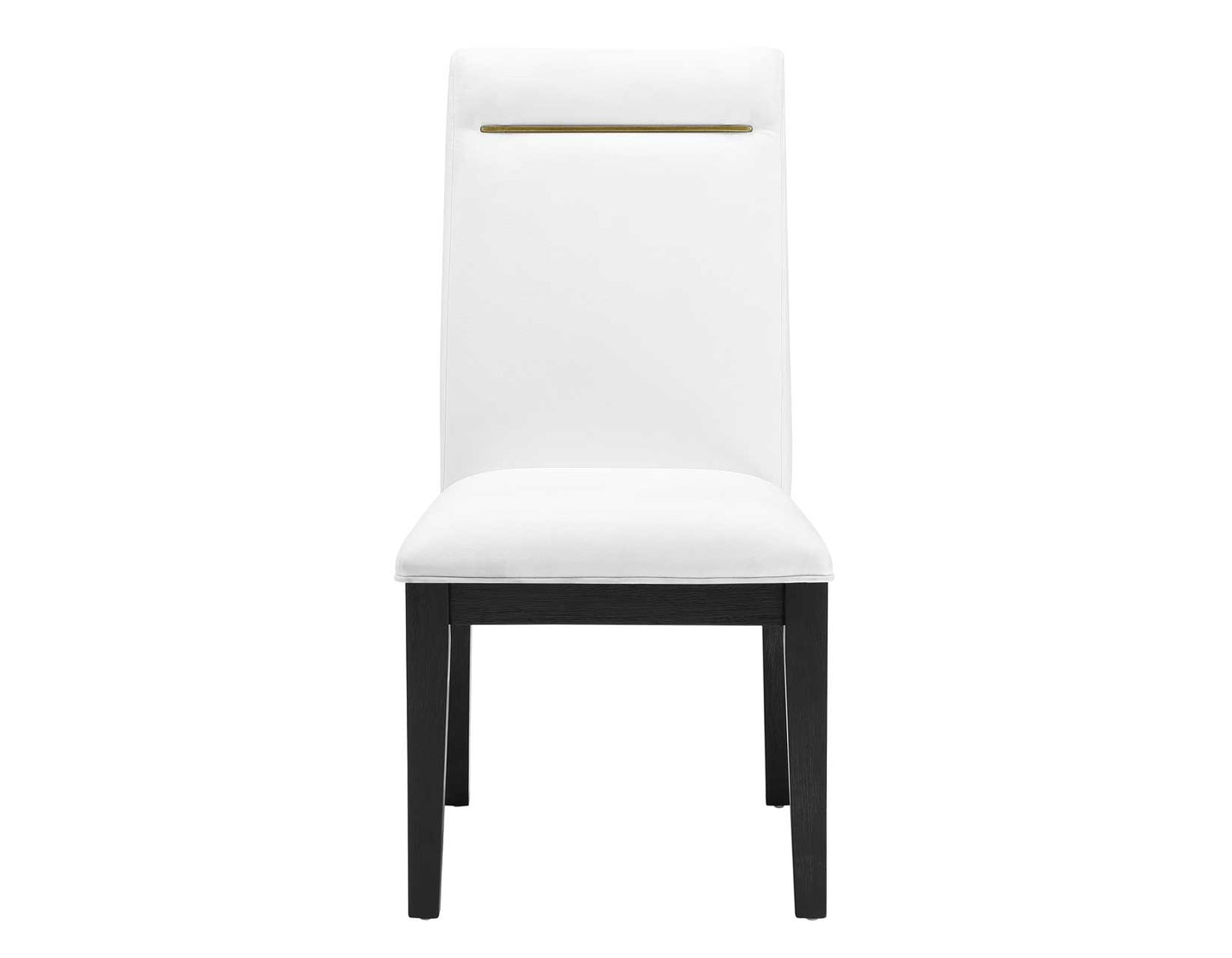 Yves 5pc Dining Set (Table & 4 White Performance Side Chairs)