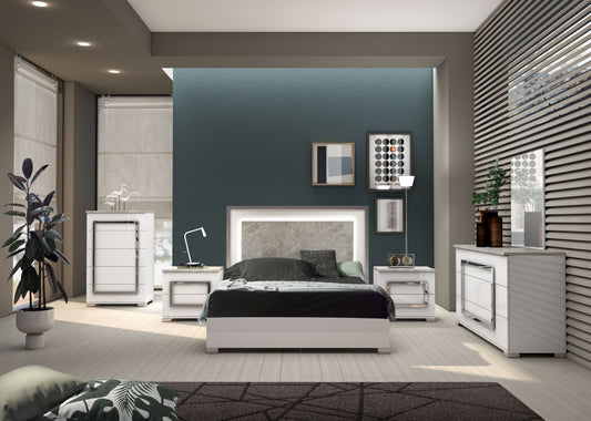 Zara Queen Bed-King Bed-Dresser-Mirror-Chest-Nightstands