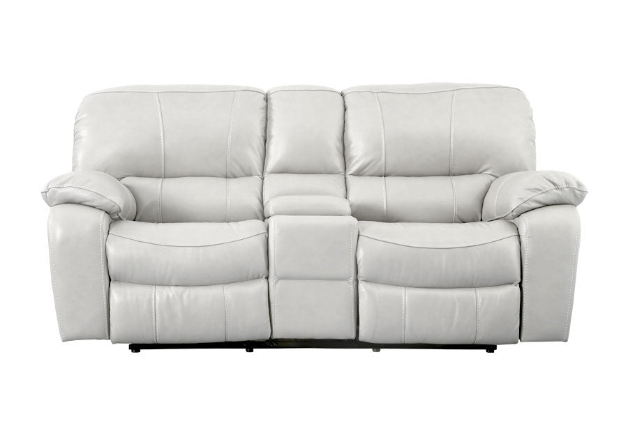 Cheers Sanibel Stone Leather Match Dual Power Reclining Sofa & Loveseat