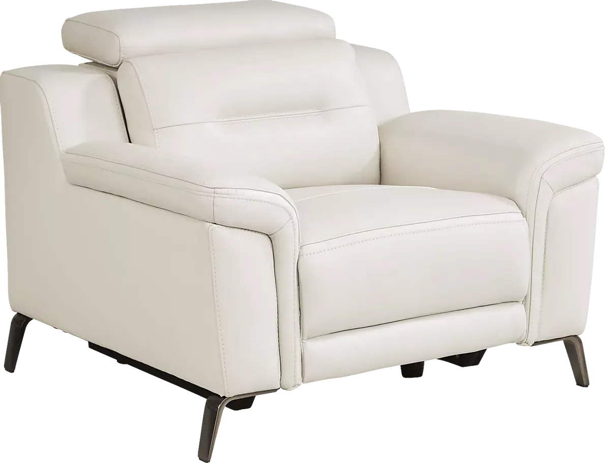 Power Top-Grain Leather Sofa & Loveseat