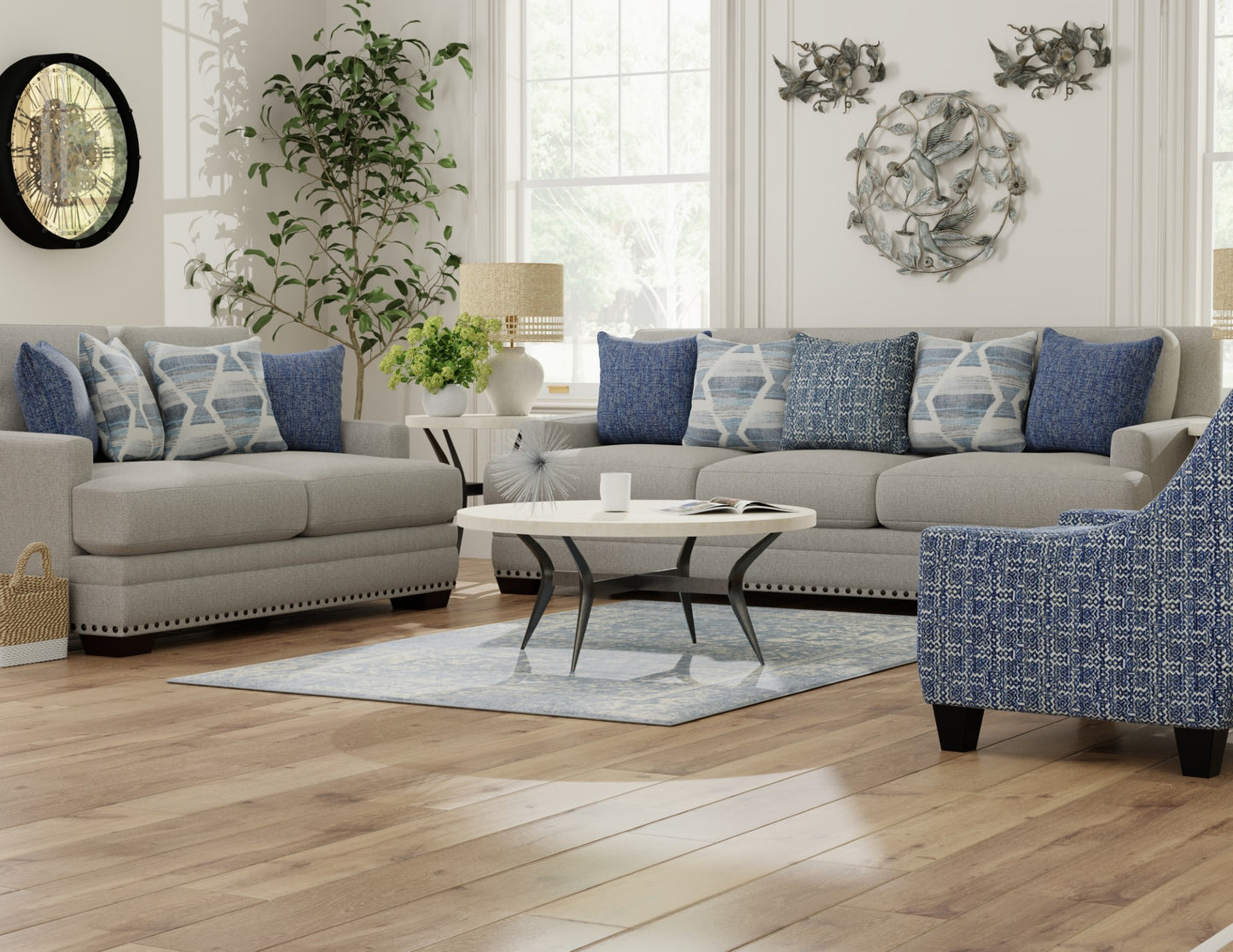Basic Wool Sofa , Loveseat , Ottoman & Accent Chair