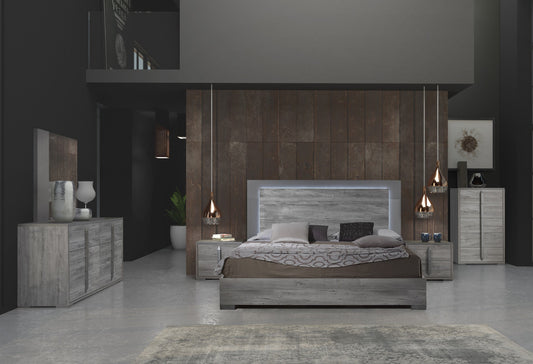 Evelyn Queen Bed-King Bed-Dresser-Mirror-Chest-Nightstand