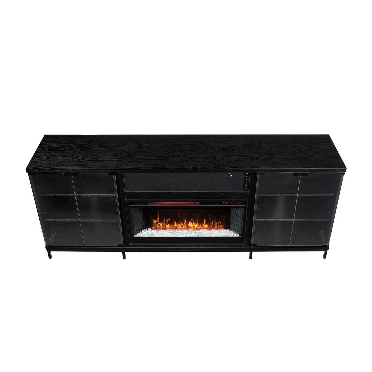 Greentouch Fullerton 70 in Electric Fireplace With Bluetooth Sound System