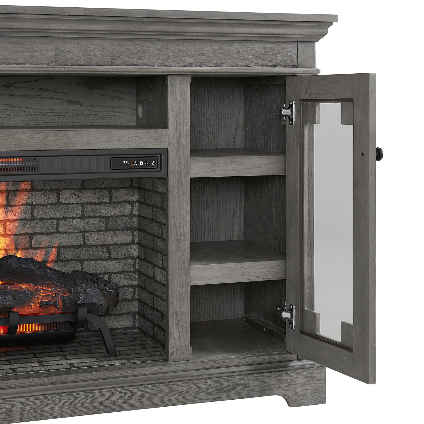Dillon 70 in Electric Fireplace Tv Stand In Cashmere