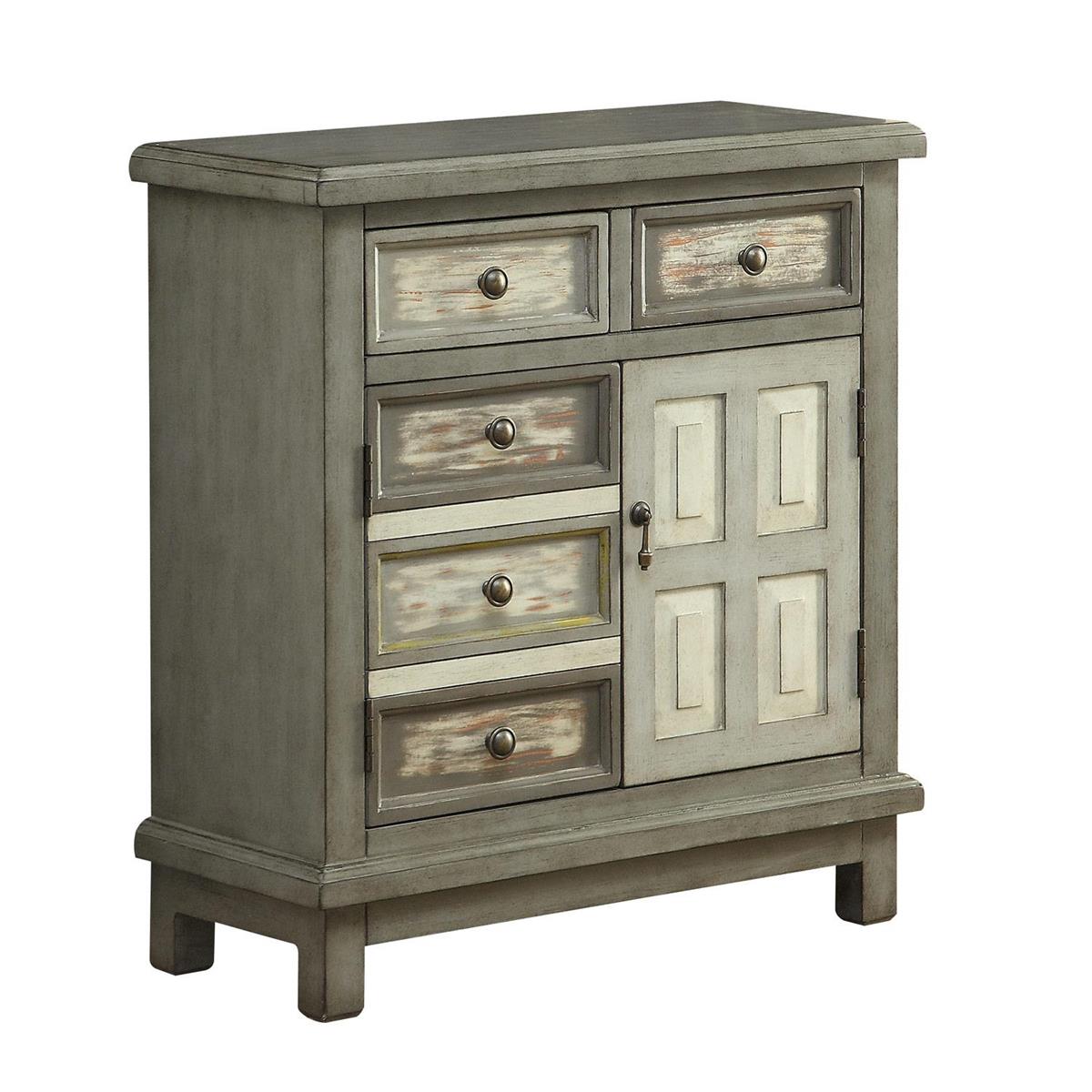Homestead Gray 2 Drawer 2 Door Cabinet With Shelf