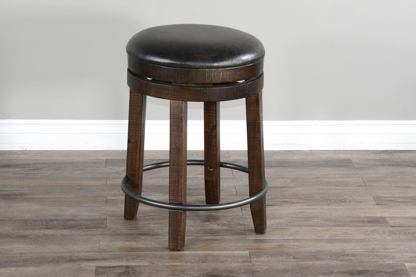 Round Pub Table w/ Wine Barrel Base