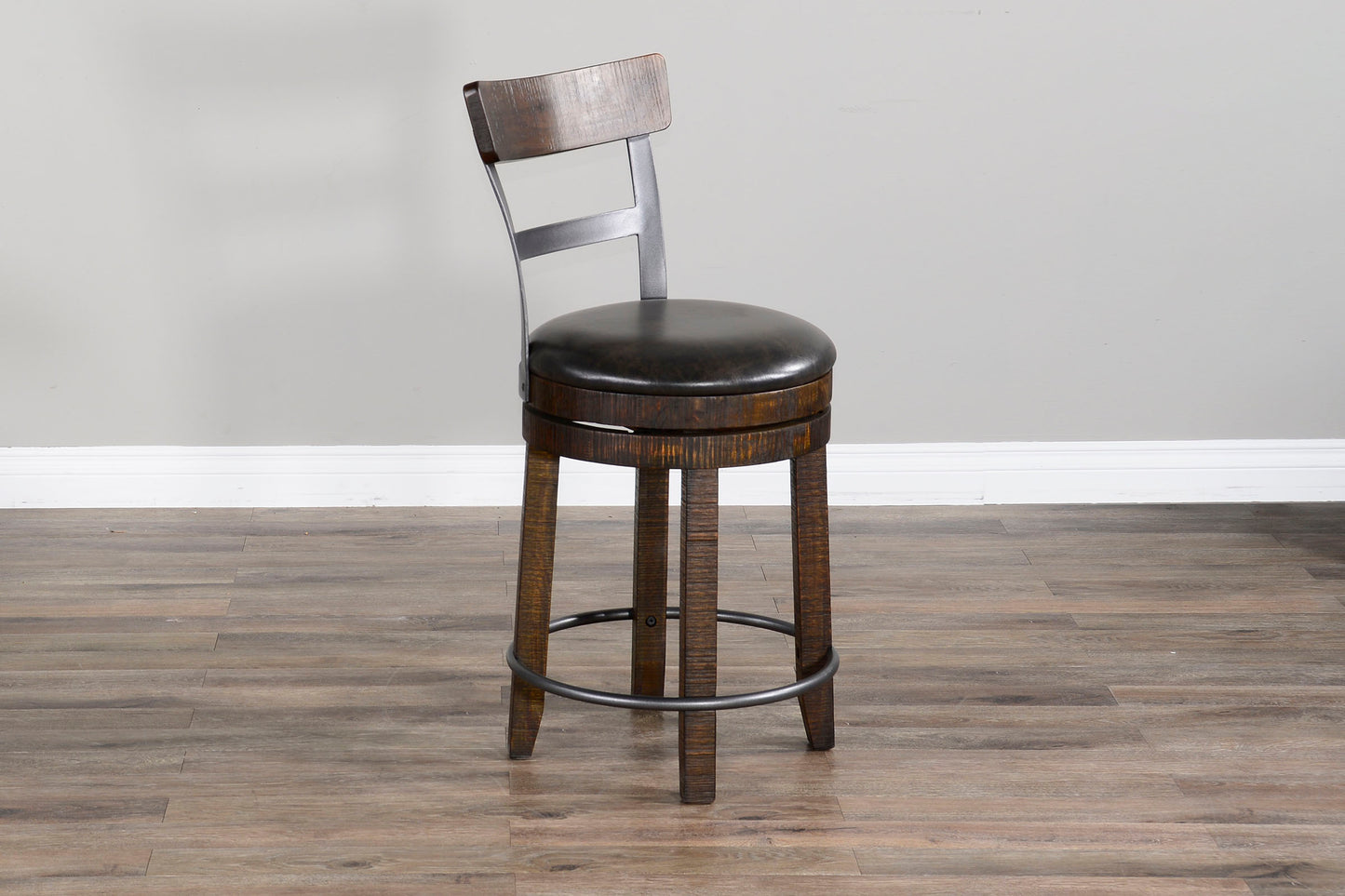 Round Pub Table w/ Wine Barrel Base