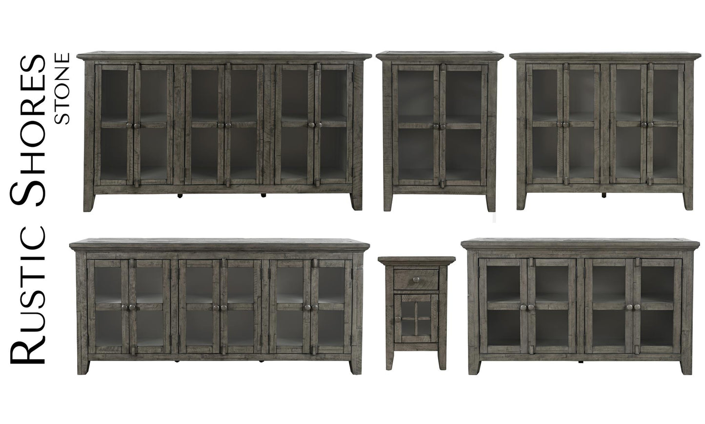 Rustic Shore Accent Cabinet