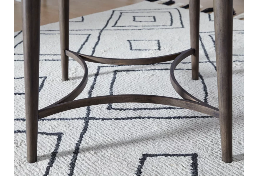 Mango Solid Wood East Harbor Round Dining Table & 4 Chairs