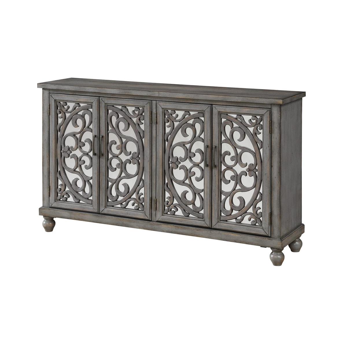 Hammond Gray 4 door Credenza