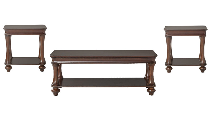 Brown 3pc Table Set