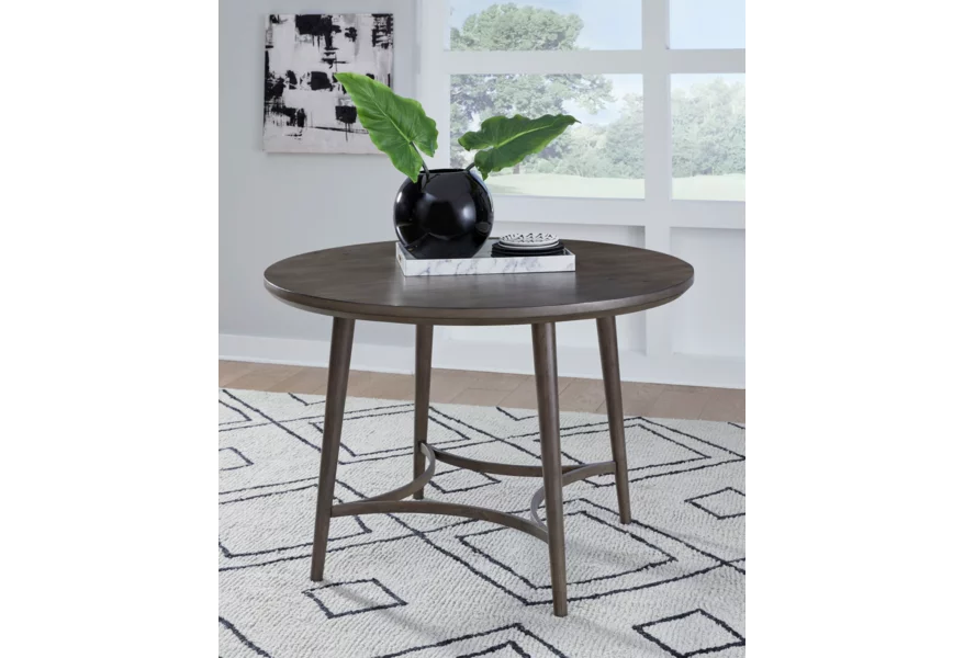 Mango Solid Wood East Harbor Round Dining Table & 4 Chairs
