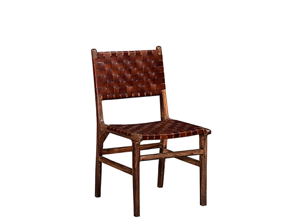 Contemporary Dining Table with Leather Dining Chairs