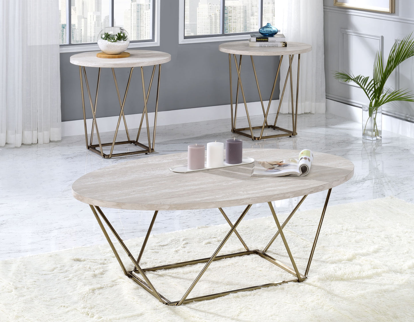Rowyn 3pk Cocktail Table