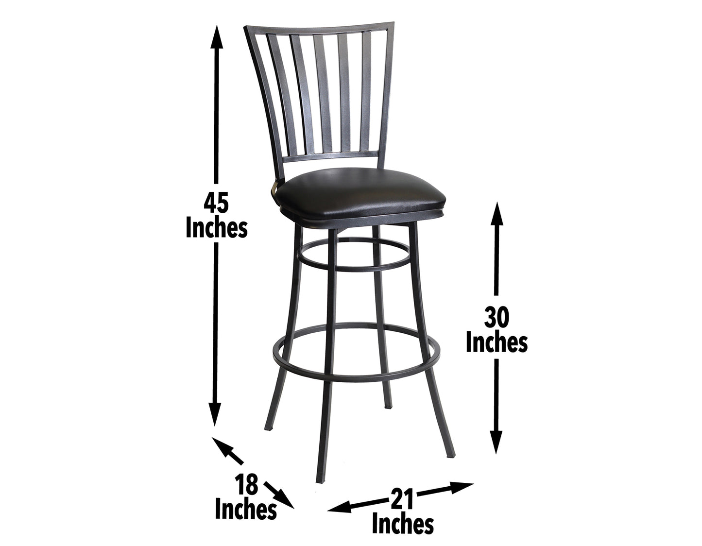 Stellan 30″ Bar Stool, Swivel