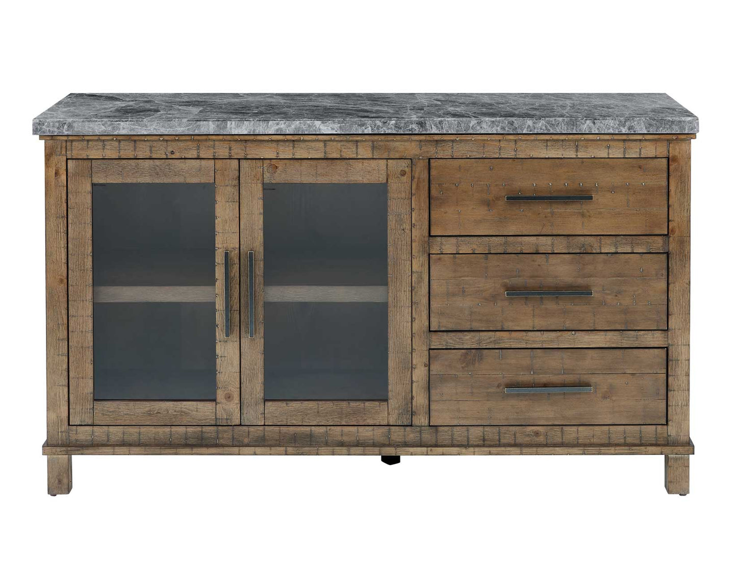 Grayson Marble Top Counter Storage Dining Set