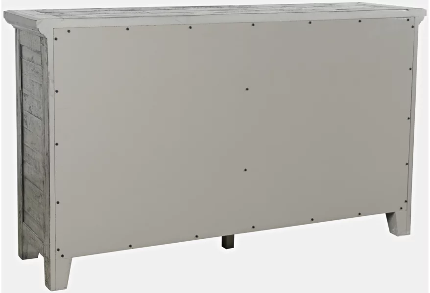 Gray 4 Door Low Cabinet