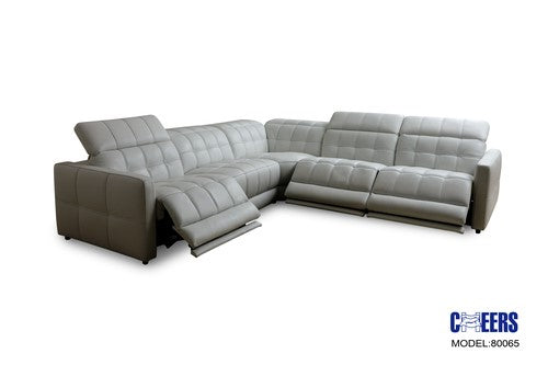 5pc Dual Power Reclining Sectional & Dual Power Reclining Chair
