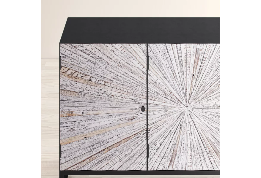 Reclaimed 3 Door Accent Cabinet