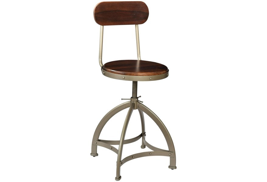 Industrial Table & Adjustable Stools