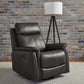 Rowland Charcoal Triple Power Recliner W/ Swivel