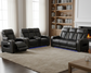 Black Reclining Sofa-Loveseat-Recliner