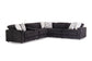 1032 Power Black Sectional