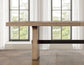 Aubrey Waxed Driftwood Dining Table & Chairs (78-96" Table Top w/18-inch Leaf)