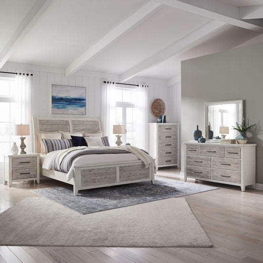 Backroads Sleigh Bed, Dresser & Mirror, Chest, Night Stand