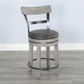 Alpine Gray 24"H or 30"H Swivel Barstool Cushion Seat