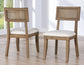 Colvin 52-inch Round Dining Table & Chairs, Brown