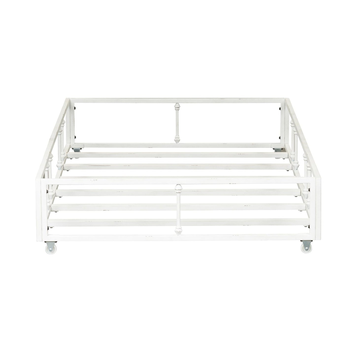 Vintage Series Twin Metal Day Bed With Optional Trundle - Antique White