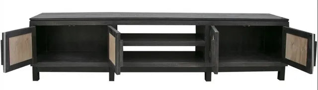 Consala Black Finish 93” TV Stand