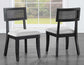 Colvin 52 inch Round Dining Table & Chairs, Black