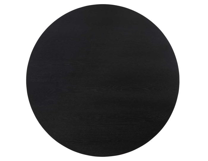 Colvin 52 inch Round Dining Table & Chairs, Black